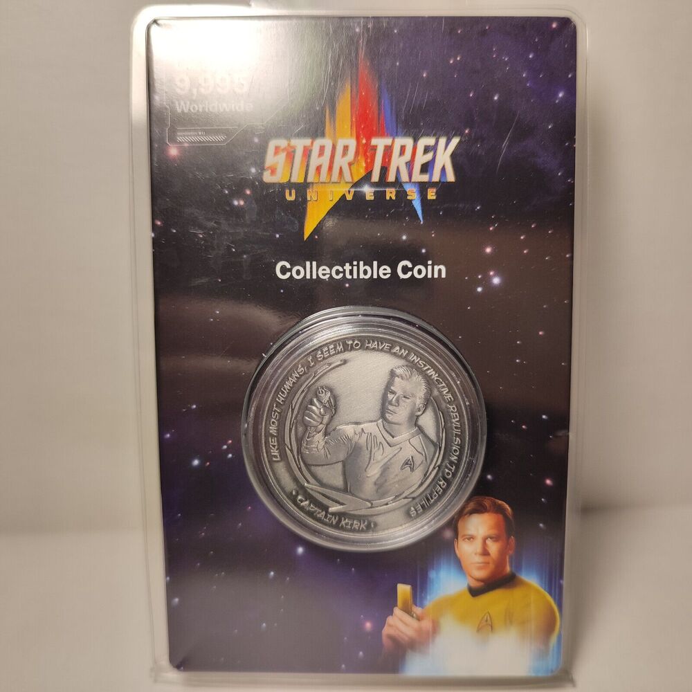 Star Trek Captain Kirk Coin Official Limited Edition Collectible Emblem Badge